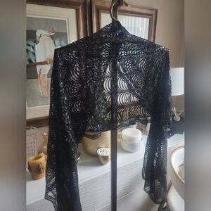 Formal sheer & sequence shawl